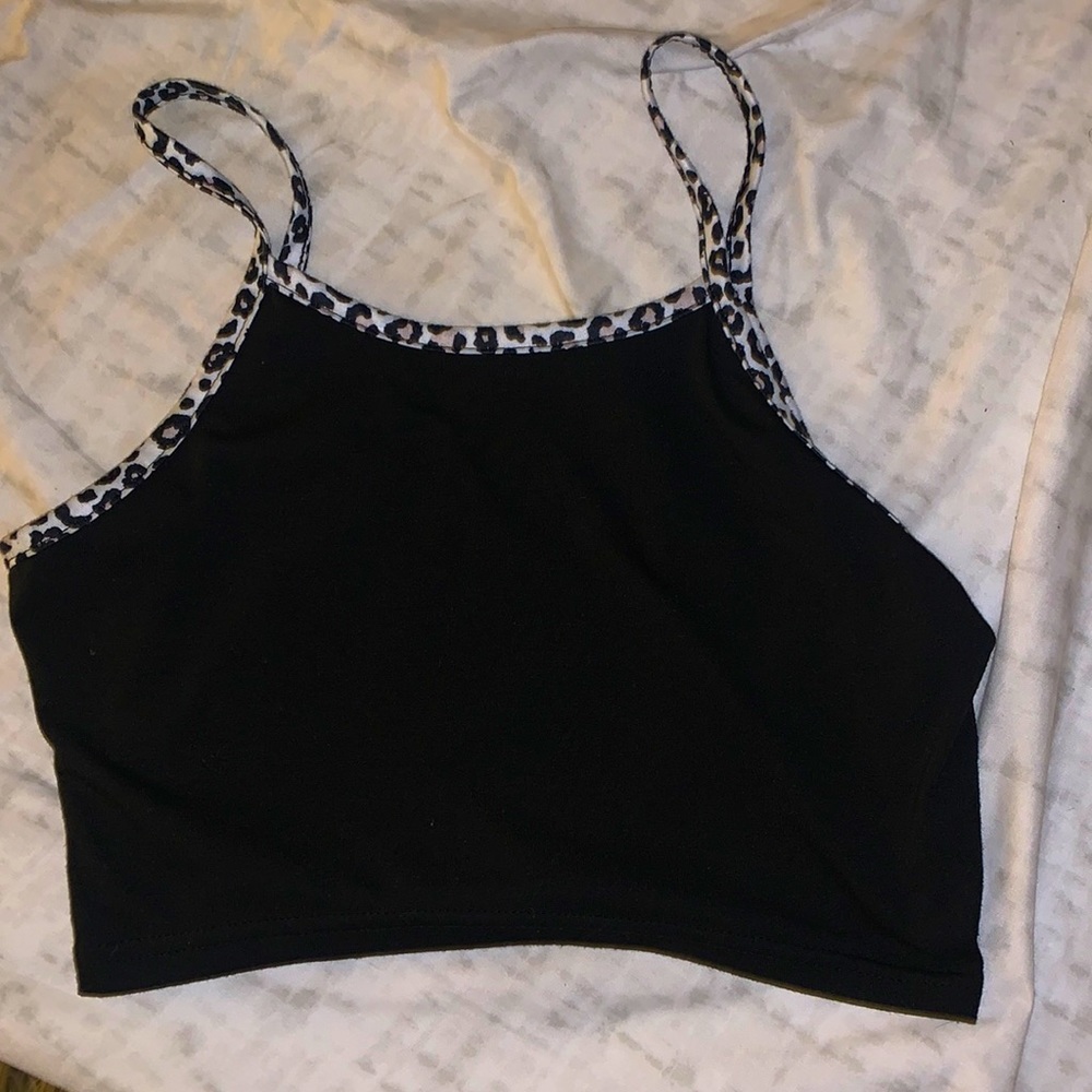 Black tank top